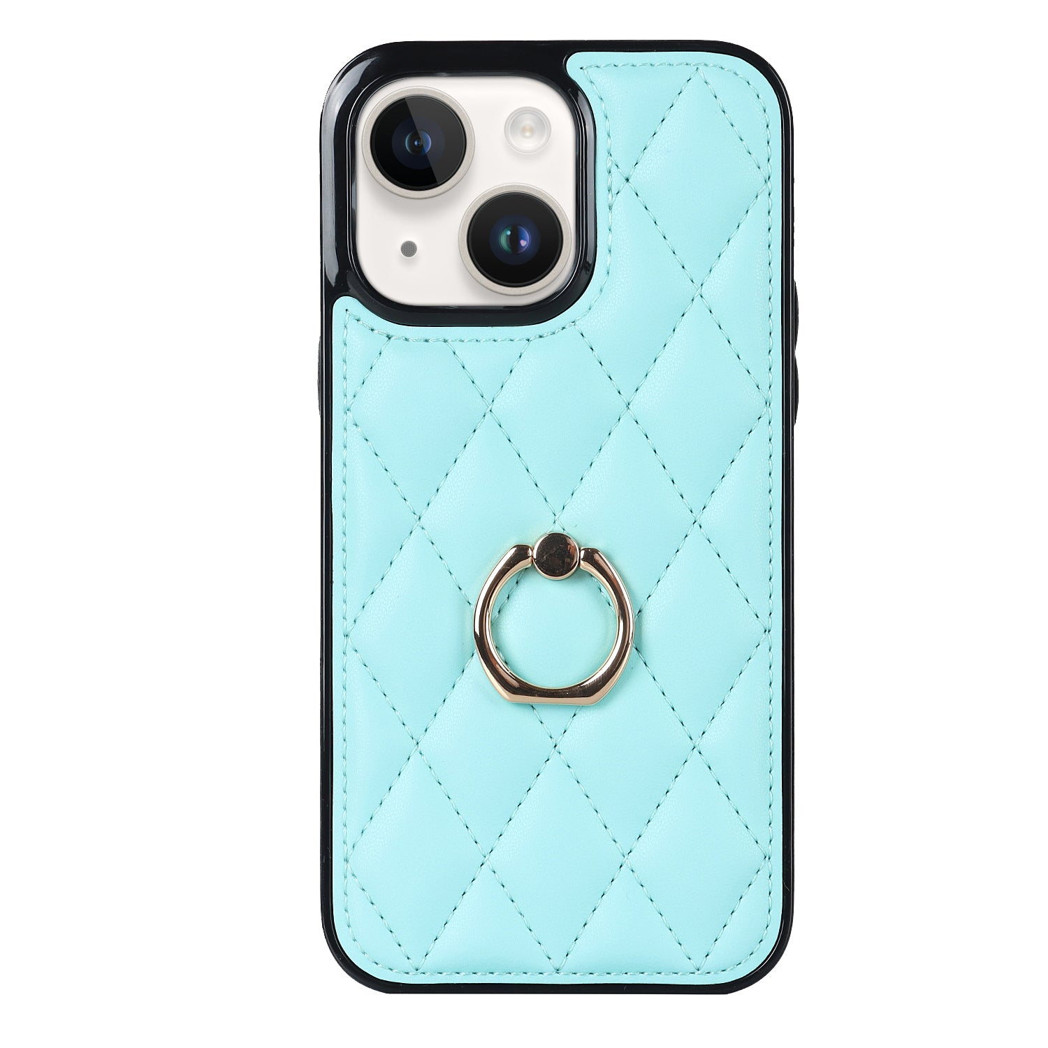 For iPhone 14 PU Leather TPU Phone Case Imprinted Rhombus Grid Pattern Ring Holder Kickstand Phone Cover For iPhone 14 PU Leather TPU Phone Case Imprinted Rhombus Grid Pattern Ring Holder Kickstand Phone Cover